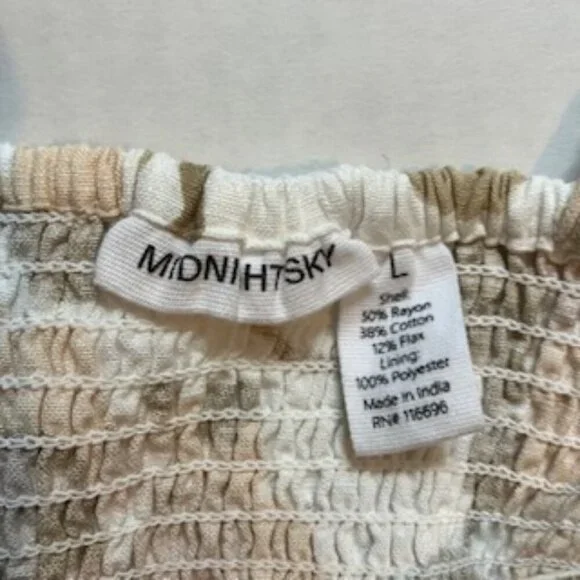 Midnight Sky cropped camo shirt size large - Picture 4 of 4